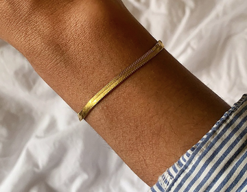 3mm Thick Herringbone Bracelet